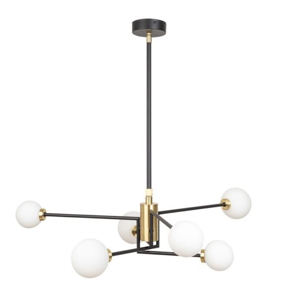 Balance Multi Arm Chandelier Black