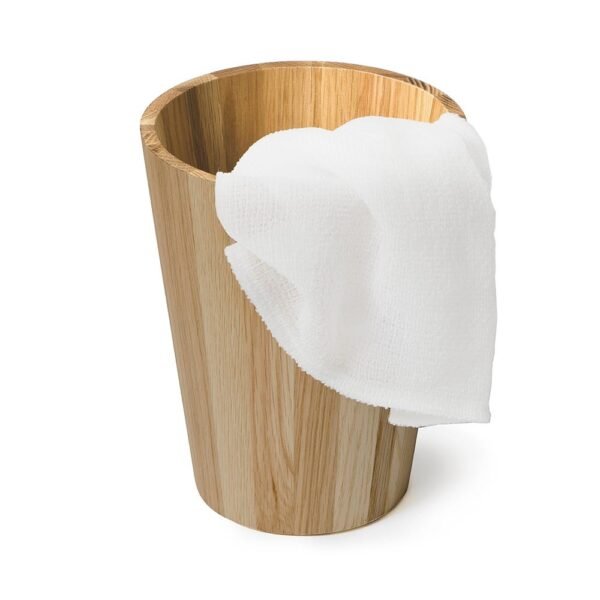 Mezza Round Bin Natural Oak